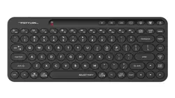 A4Tech Fstyler FBK36C AS Bluetooth & 2.4G Rechargeable Keyboard - Black