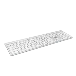 A4Tech Fstyler FBX50C Dual Mode Bluetooth / 2.4G Wireless Rechargeable Keyboard - White