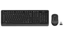 A4Tech Fstyler FG1010S 2.4G Wireless Keyboard & Mouse Combo - Grey