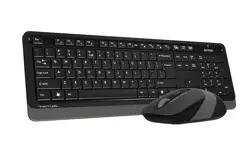A4Tech Fstyler FG1010S 2.4G Wireless Keyboard & Mouse Combo - Grey