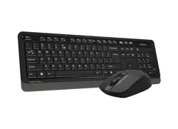 A4Tech Fstyler FG1012S 2.4G Wireless Keyboard & Mouse Combo - Black