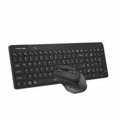 A4Tech Fstyler FG2400 Air2 2.4G QuietKey Power-Saving Wireless Keyboard & Mouse Combo - Black