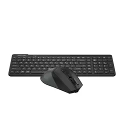 A4Tech Fstyler FG2400 Air2 2.4G QuietKey Power-Saving Wireless Keyboard & Mouse Combo - Black