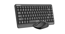 A4Tech Fstyler FGS1110Q 2.4G Compact Wireless Keyboard & Mouse Combo - Grey
