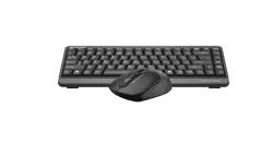 A4Tech Fstyler FGS1110Q 2.4G Compact Wireless Keyboard & Mouse Combo - Grey