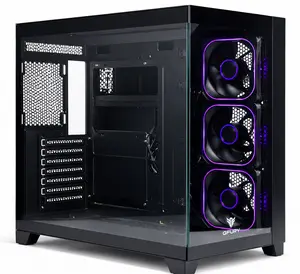 GFury Mighty GF-300 ATX Gaming PC Case, 4x ARGB Pre-Installed Fans - Black
