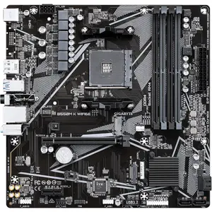 Gigabyte B550M K WIFI6E AMD AM4 DDR4 MicroATX Motherboard | Dual PCIe 4.0/3.0 M.2 Connectors, WIFI EZ-Plug, Wi-Fi 6E, Bluetooth 5.3