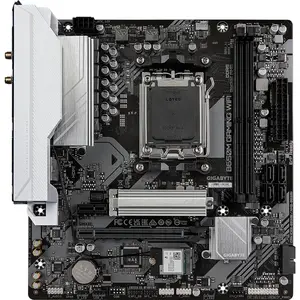 Gigabyte B650M GAMING WIFI AM5 MicroATX Motherboard, 5+2+2 Phases VRM, Up to 6400MHz DDR5, PCIe 4.0 x4 M.2, 2.5GbE LAN