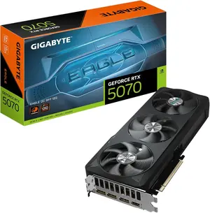 Gigabyte GeForce RTX 5070 EAGLE OC SFF 12G Graphics Card - 12GB GDDR7, 192bit, PCI-E 5.0, 2587 MHz Core Clock, 3 x DP 2.1b, 1 x HDMI 2.1b, NVIDIA DLSS 4