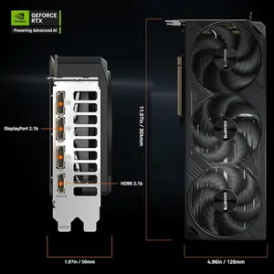 GIGABYTE GeForce RTX 5080 WINDFORCE OC SFF 16G Graphics Card, WINDFORCE Cooling System, 16GB 256-bit GDDR7 Video Card
