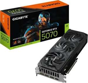 GIGABYTE GeForce RTX 5070 WINDFORCE OC SFF 12G Graphics Card, 12GB 192-bit GDDR7, PCIe 5.0, WINDFORCE Cooling System