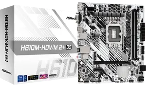 ASRock H610M-HDV/M.2+ D5 DDR5 Intel LGA1700 MicroATX Motherboard