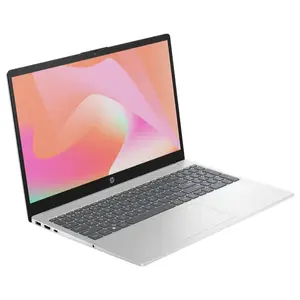 HP 15-FD0641NIA Laptop | Intel Core 5 120U, 8GB DDR5-5200MT/s RAM, 512GB PCIe NVMe M.2 SSD, 15.6" FHD Anti-Glare Display, Intel Graphics, DOS, Natural Silver