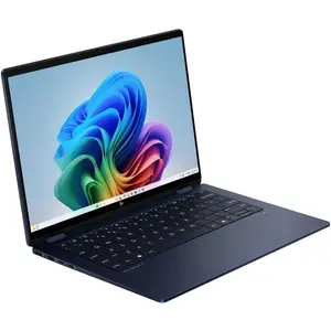 HP Omnibook X Flip X360 14-FM0013DX Laptop | Intel Core Ultra 5 226V, 16GB DDR5, 512GB SSD, Intel Arc 130V Graphics, 14" 2K IPS Touchscreen, Windows 11 Home, Atmospheric Blue