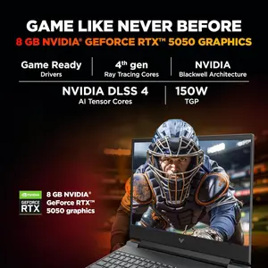 HP Victus 15-FA2309TX Gaming Laptop | Intel Core i7-13620H, 24GB Ram DDR5, 1TB SSD, NVIDIA GeForce RTX 5050 8GB, 15.6" FHD Display, Windows 11 Home, Mica Silver