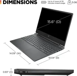 HP Victus 15-FA2013DX Laptop | Intel Core i5-13420H, 8GB DDR4, 512GB SSD, NVIDIA GeForce RTX 3050 6GB, 15.6" FHD IPS 144Hz, Backlit Keyboard, Mica Silver