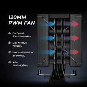 ID-Cooling FROZN A410 DK Dual Fan CPU Air Cooler - Black