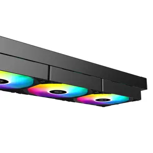 ID-Cooling FX360 LCD 360mm AIO Liquid CPU Cooler | 1.48" Customizable LCD Display, 350W TDP, Triple Low Noise ARGB Fans - Black