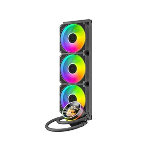 ID-COOLING SL360 V2 360mm AIO CPU Liquid Cooler | 2.1" Customizable LCD, 350W TDP Rating