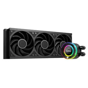 ID-COOLING SL360 V2 PLUS 360mm AIO CPU Liquid Cooler | 2.1 Inch LCD with Neon Light Radiator, 350W TDP Rating