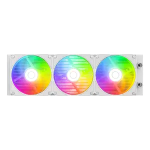 ID-COOLING SL360 V2 WHITE 360mm AIO CPU Liquid Cooler | 2.1" Customizable LCD, 350W TDP Rating