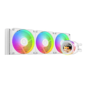 ID-COOLING SL360 V2 WHITE 360mm AIO CPU Liquid Cooler | 2.1" Customizable LCD, 350W TDP Rating