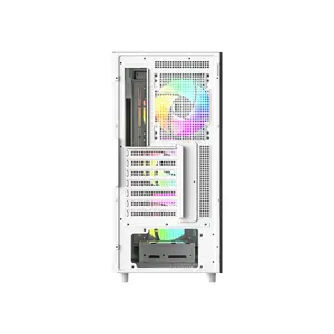 ID-Cooling WARE 510 ARGB White ATX Gaming PC Case | 4x ARGB Fans Pre-Installed, Front & Top 360MM Radiator Support, Side Tempered Glass
