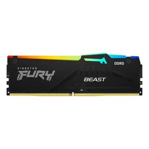 Kingston FURY Beast RGB DDR5 16GB 5600MHz CL40 Intel XMP Desktop Memory - Black