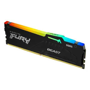 Kingston FURY Beast RGB DDR5 16GB 5600MHz CL40 Intel XMP Desktop Memory - Black