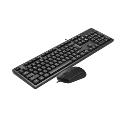 A4Tech KK-3330S Multimedia FN Desktop Keyboard & Mouse | Black