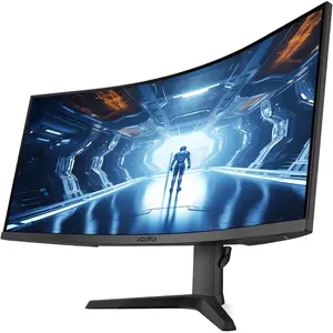KOORUI 34E6UC 34" UWQHD 180Hz Curved Ultrawide Gaming Monitor, 1440p Resolution, 1000R VA Panel, 1ms, HDR400, 95% DCI-P3, PIP/PBP, FreeSync Premium, Height Adjustable Stand