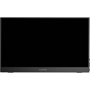 KOORUI E1511A Portable Monitor, 15.6" FHD IPS Display, 1080P 60Hz Resolution, HDMi + Type C Interface, LED Backlight, Built-In Speaker, Black