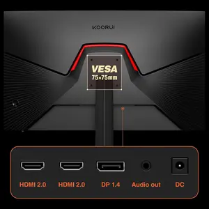 KOORUI G2711X 27" FHD IPS 240Hz Gaming Monitor, 1ms Response Time, HDR400, 99% sRGB, 90% DCI-P3, Adaptive Sync
