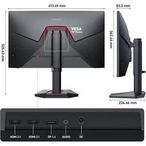 KOORUI G2741L 27-Inch IPS 4K UHD Gaming Monitor, Dual-Mode - 4K 160Hz or FHD 320Hz, HDR40, 1 ms, 1.07B colors (8-bit+FRC), Adaptive Sync, Ergonomic Stand