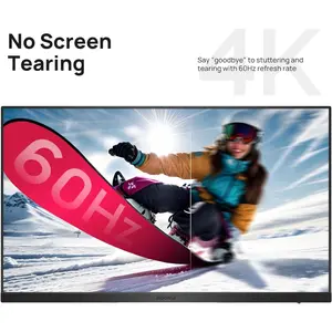 KOORUI N07 27" 4K UHD IPS Gaming Monitor, 60Hz Refresh Rate, Up to 6ms Response Time, OD Accelerated, Free-Sync & G-Sync Technology, VESA Compatible, Black