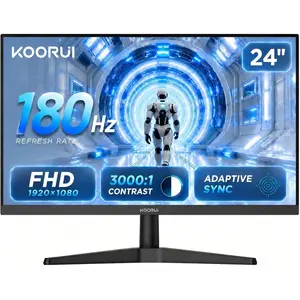 KOORUI G2412V FHD 180Hz VA Gaming Monitor | Blue Light Filter, HDMI, VESA 99% sRGB Accurate Colors