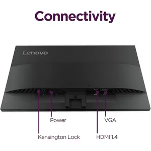 Lenovo L22-4e 21.5" FHD IPS Office Monitor - 100Hz Refresh Rate, 4 ms MPRT, 99% sRGB, Tilt Stand - Raven Black