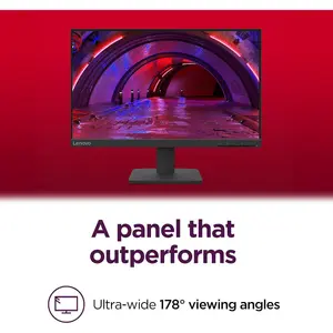 Lenovo L22-4e 21.5" FHD IPS Office Monitor - 100Hz Refresh Rate, 4 ms MPRT, 99% sRGB, Tilt Stand - Raven Black