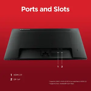 Lenovo L27qe Monitor | 27 inch, QHD (2560 x 1440) IPS, 100 Hz, 4ms, VESA Mount, Adaptive Sync