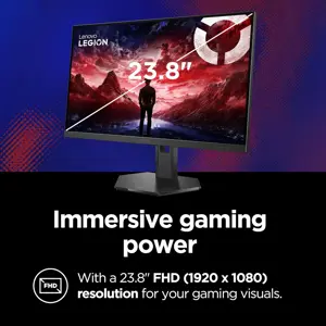 Lenovo Legion 24-10 Gaming Monitor, 23.8" IPS FHD Display, 240Hz, 0.5ms MPRT, AMD FreeSync Premium, HDR10, Ergonomic LTPS Stand