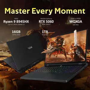 Lenovo Legion Pro 5 16ADR10 Gaming Laptop | AMD Ryzen 9 8945HX, 16GB DDR5 RAM, 1TB PCIe Gen4 SSD, NVIDIA GeForce RTX 5060 8GB, 16" WQXGA IPS 240Hz HDR 400, Windows 11 Home, Eclipse Black