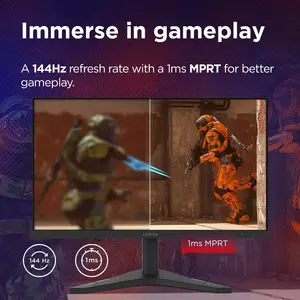 Lenovo Legion R24s 23.8" FHD 144Hz IPS Gaming Monitor | 1ms MPRT, Ports HDMI 2.1 + DisplayPort 1.2, 250 cd/m² Brightness, 99% sRGB