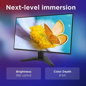 Lenovo Legion R27s 27" FHD IPS 144Hz Gaming Monitor | 1ms MPRT, 8-bit (6-bit+FRC) Color Depth, Ports 1x HDMI 2.1 + DisplayPort 1.2, Stand Tilt - Raven Black