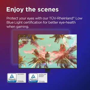 Lenovo Legion R27s 27" FHD IPS 144Hz Gaming Monitor | 1ms MPRT, 8-bit (6-bit+FRC) Color Depth, Ports 1x HDMI 2.1 + DisplayPort 1.2, Stand Tilt - Raven Black