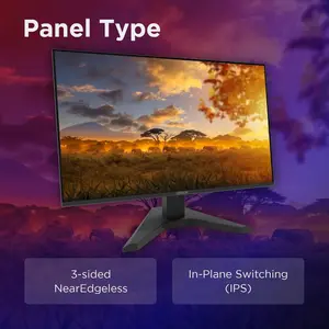 Lenovo Legion R27s 27" FHD IPS 144Hz Gaming Monitor | 1ms MPRT, 8-bit (6-bit+FRC) Color Depth, Ports 1x HDMI 2.1 + DisplayPort 1.2, Stand Tilt - Raven Black