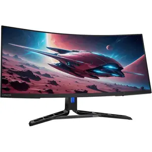 Lenovo Legion R34w-30 UWQHD 34" Curved Gaming Monitor | 180Hz Refresh Rate, 350nits, 0.5ms Response Time, VA Panel, 2x3W Speakers, AMD FreeSync Premium, Anti-Glare
