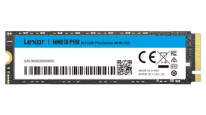 Lexar NM610 Pro 512GB M.2 2280 NVMe PCle Gen 3x4 Solid State Drive