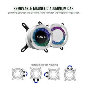 Lian Li GALAHAD 240 AIO RGB 240mm CPU Cooler -  White 