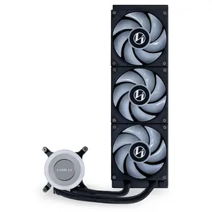 Lian Li Galahad II Lite 360 RGB AIO Liquid CPU Cooler, Pre-Installed ARGB Fans, Braided Tubing, Rotatable Logo  - Black
