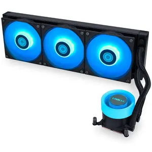 Lian Li Galahad II Lite 360 RGB AIO Liquid CPU Cooler, Pre-Installed ARGB Fans, Braided Tubing, Rotatable Logo  - Black